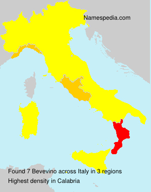 Surname Bevevino in Italy Surname Bevevino in Italy