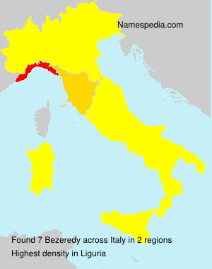 Surname Bezeredy in Italy Surname Bezeredy in Italy