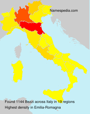 Surname Bezzi in Italy Surname Bezzi in Italy