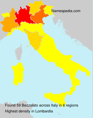 Surname Bezzolato in Italy Surname Bezzolato in Italy