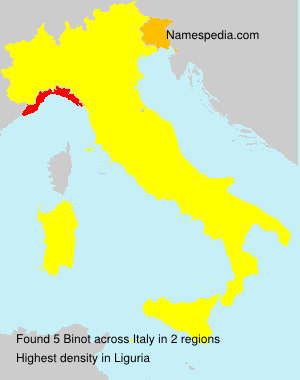 Surname Binot in Italy