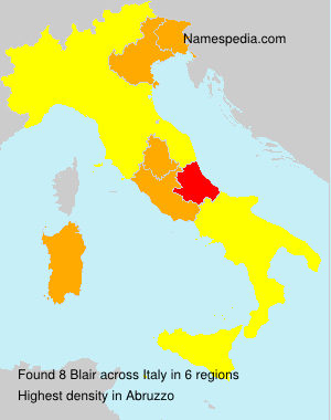 Surname Blair in Italy Surname Blair in Italy