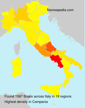 Surname Blasio in Italy Surname Blasio in Italy
