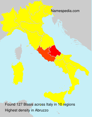 Surname Blasis in Italy Surname Blasis in Italy