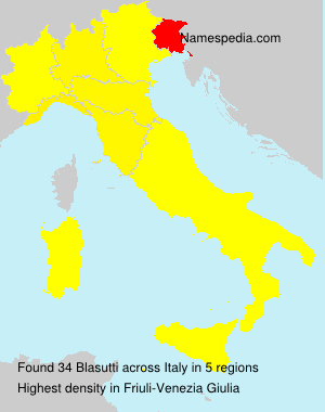 Surname Blasutti in Italy Surname Blasutti in Italy