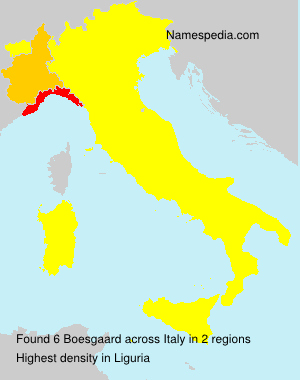 Surname Boesgaard in Italy Surname Boesgaard in Italy