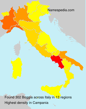 Surname Boggia in Italy Surname Boggia in Italy