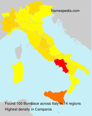 Surname Bombace in Italy Surname Bombace in Italy