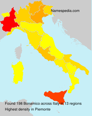 Surname Bonamico in Italy Surname Bonamico in Italy