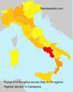 Surname Bonavita in Italy Surname Bonavita in Italy