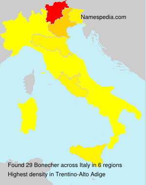 Surname Bonecher in Italy Surname Bonecher in Italy