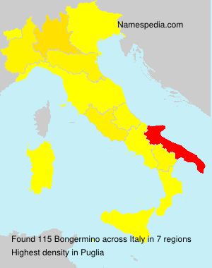Surname Bongermino in Italy Surname Bongermino in Italy