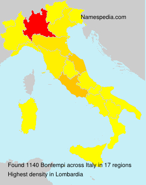 Surname Bontempi in Italy Surname Bontempi in Italy