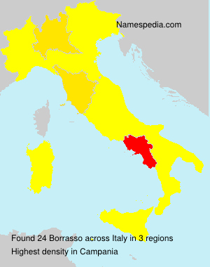 Surname Borrasso in Italy Surname Borrasso in Italy