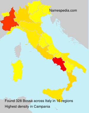 Surname Bossa in Italy Surname Bossa in Italy