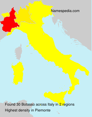 Surname Botasso in Italy Surname Botasso in Italy