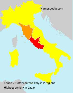 Surname Botoni in Italy Surname Botoni in Italy