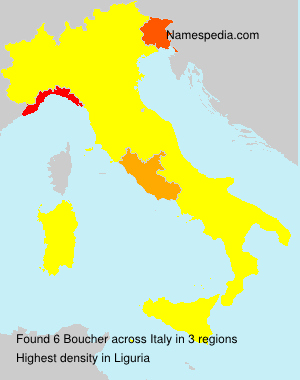 Surname Boucher in Italy Surname Boucher in Italy