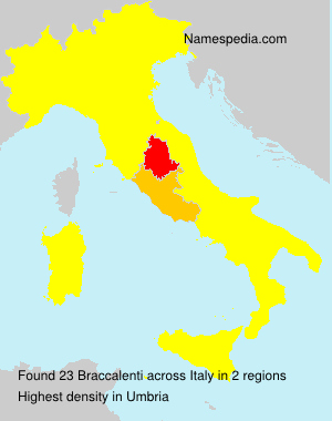 Surname Braccalenti in Italy Surname Braccalenti in Italy