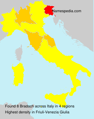 Surname Bradach in Italy Surname Bradach in Italy