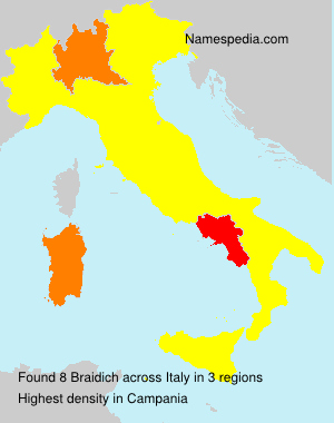Surname Braidich in Italy Surname Braidich in Italy