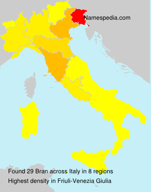 Surname Bran in Italy Surname Bran in Italy