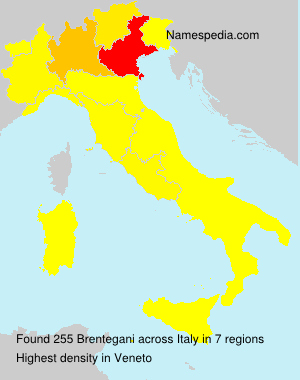 Surname Brentegani in Italy Surname Brentegani in Italy