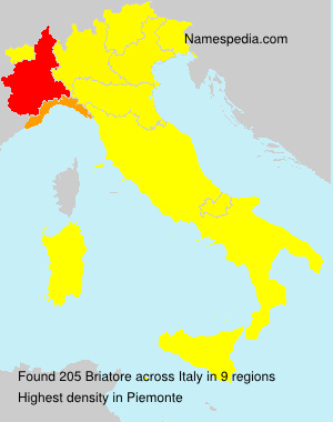 Surname Briatore in Italy Surname Briatore in Italy