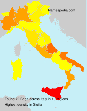 Surname Briga in Italy Surname Briga in Italy