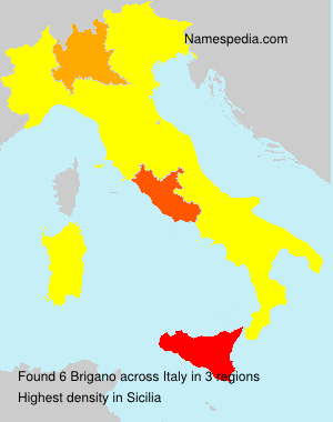 Surname Brigano in Italy Surname Brigano in Italy
