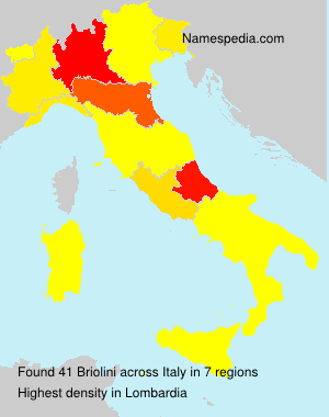 Surname Briolini in Italy Surname Briolini in Italy