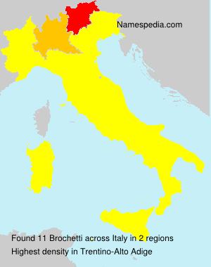 Surname Brochetti in Italy Surname Brochetti in Italy