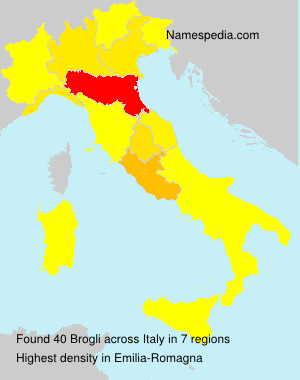 Surname Brogli in Italy Surname Brogli in Italy