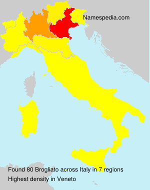 Surname Brogliato in Italy