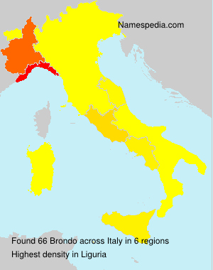 Surname Brondo in Italy Surname Brondo in Italy