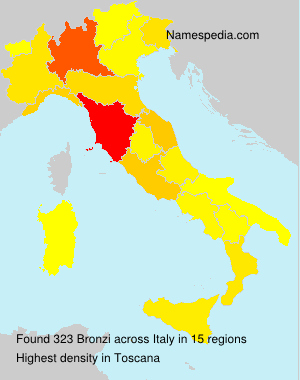 Surname Bronzi in Italy Surname Bronzi in Italy