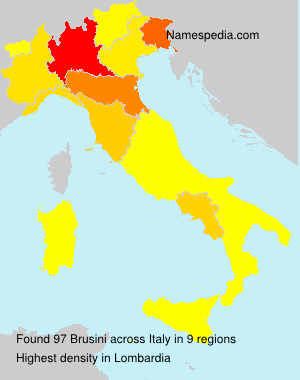 Surname Brusini in Italy Surname Brusini in Italy