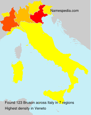 Surname Bruson in Italy Surname Bruson in Italy