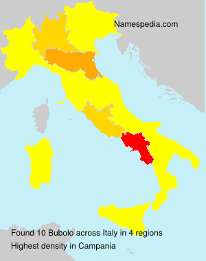 Surname Bubolo in Italy Surname Bubolo in Italy