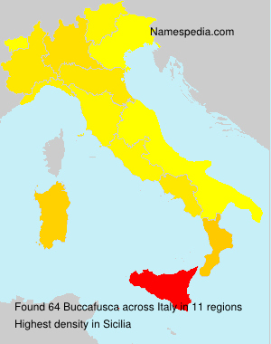 Surname Buccafusca in Italy Surname Buccafusca in Italy