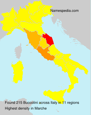Surname Buccolini in Italy Surname Buccolini in Italy