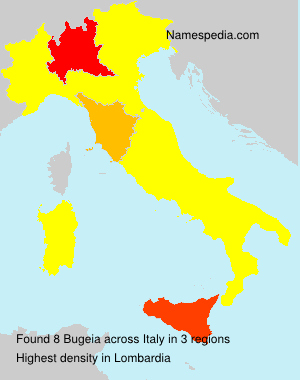 Surname Bugeia in Italy Surname Bugeia in Italy