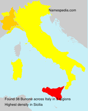 Surname Bunone in Italy Surname Bunone in Italy