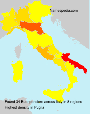 Surname Buonpensiere in Italy Surname Buonpensiere in Italy