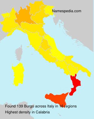 Surname Burgo in Italy Surname Burgo in Italy