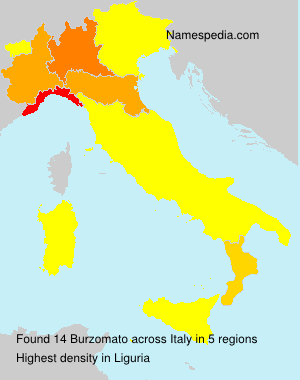 Surname Burzomato in Italy Surname Burzomato in Italy