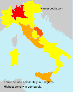 Surname Buse in Italy Surname Buse in Italy