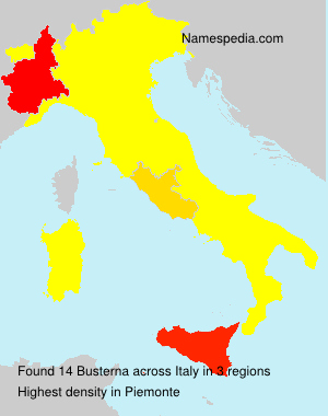 Surname Busterna in Italy Surname Busterna in Italy