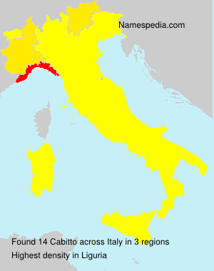 Surname Cabitto in Italy Surname Cabitto in Italy
