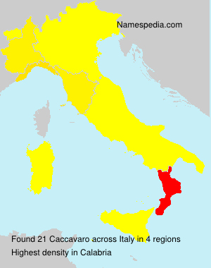Surname Caccavaro in Italy Surname Caccavaro in Italy
